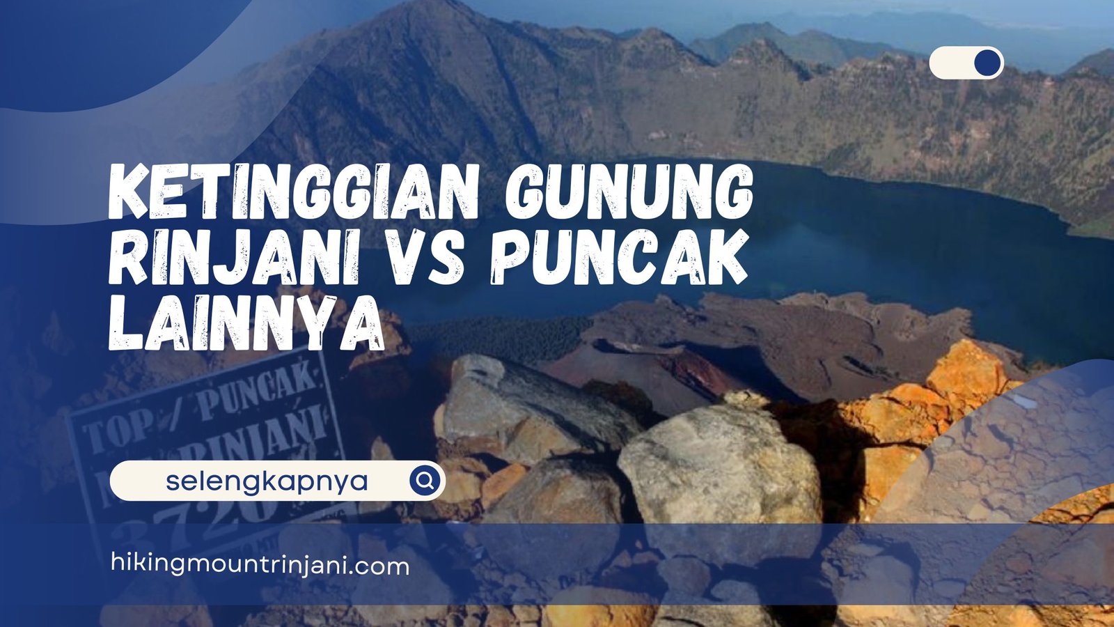 Ketinggian Gunung Rinjani