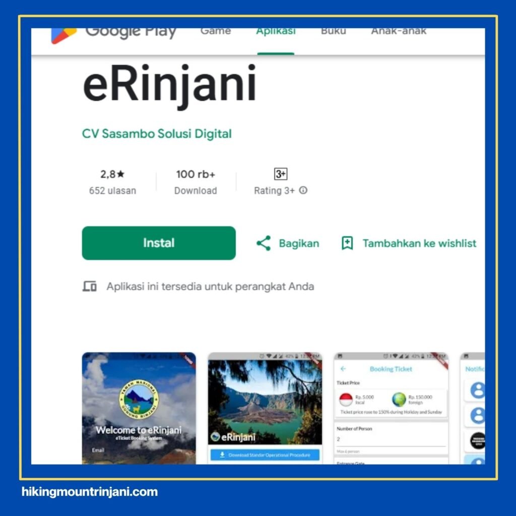 Syarat untuk Mendaki Gunung Rinjani