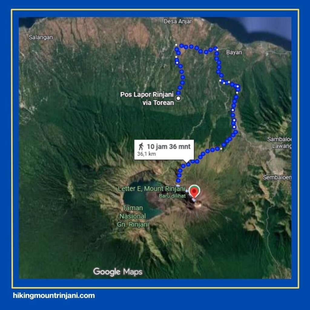 Jalur Torean Rinjani