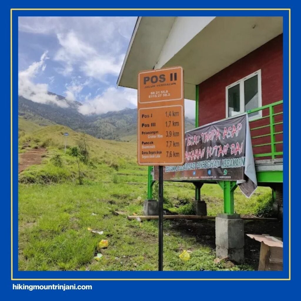 Jumlah Pos Gunung Rinjani di Jalur Sembalun - Hiking Mount Rinjani