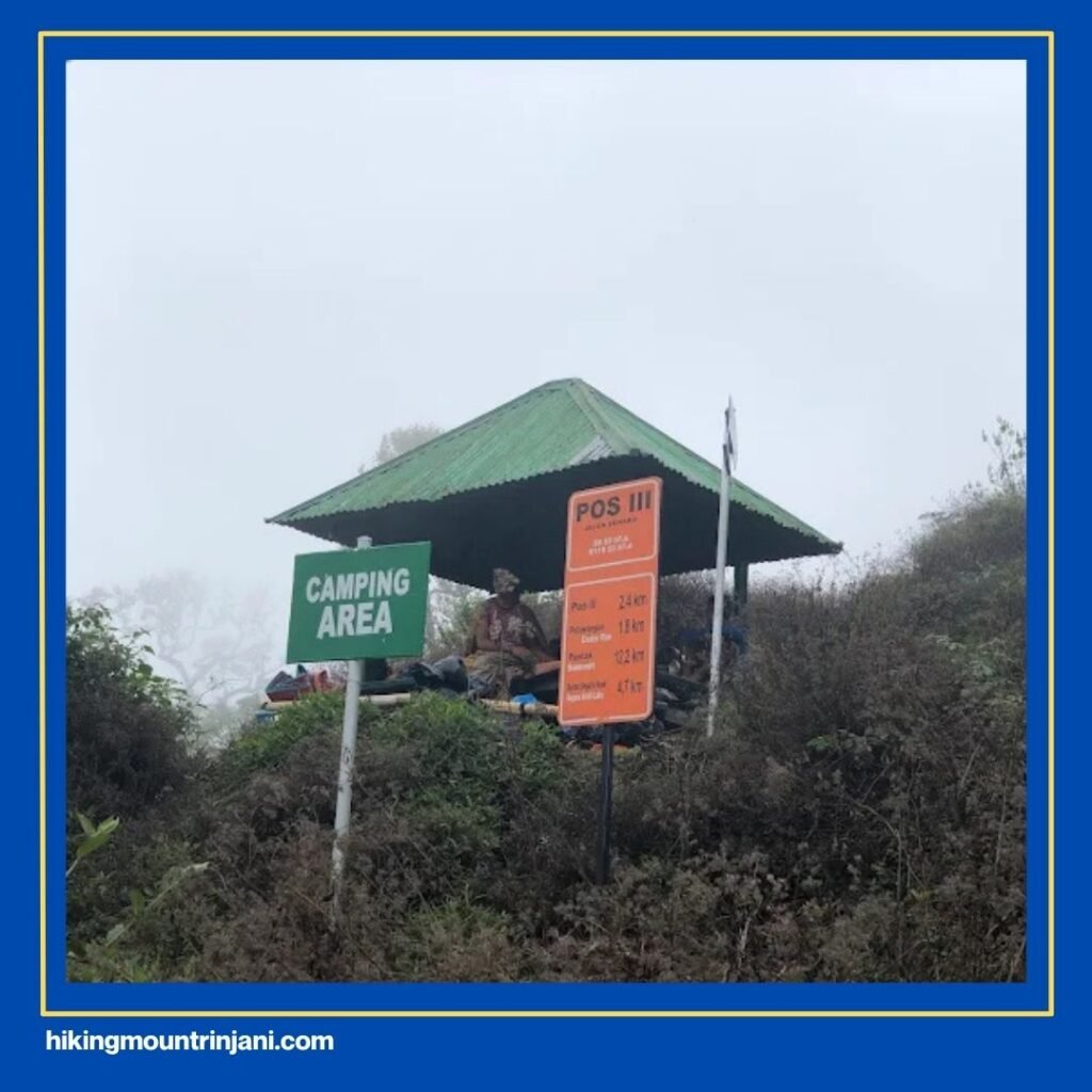Jumlah Pos Gunung Rinjani di Jalur Senaru - Hiking Mount Rinjani