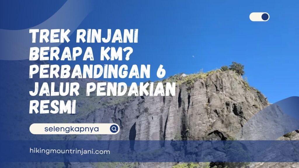 Trek Rinjani Berapa Km Perbandingan 6 Jalur Pendakian Resmi