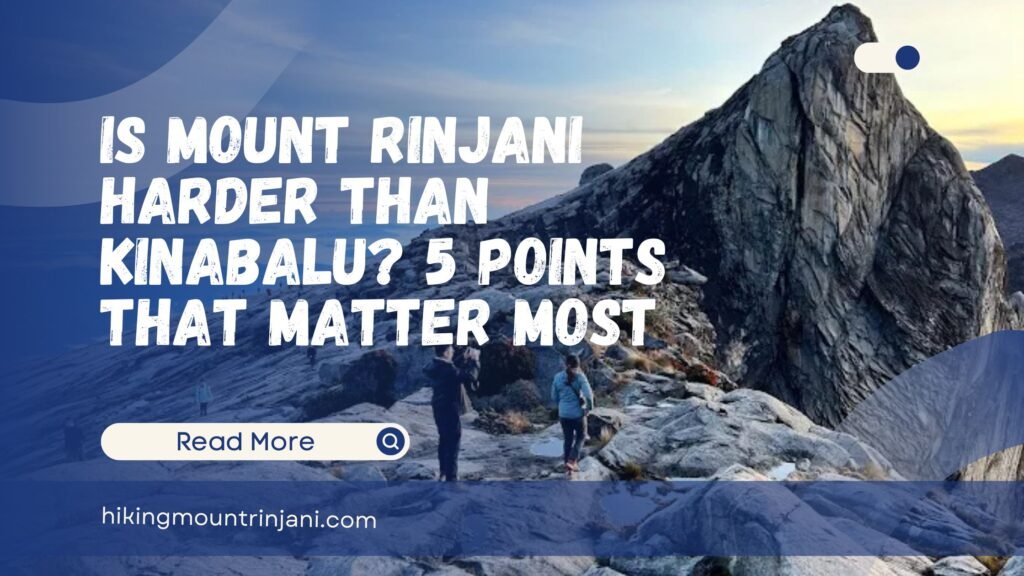 Is Mount Rinjani Harder Than Kinabalu 5 Points That Matter Most - Hiking Mount Rinjani