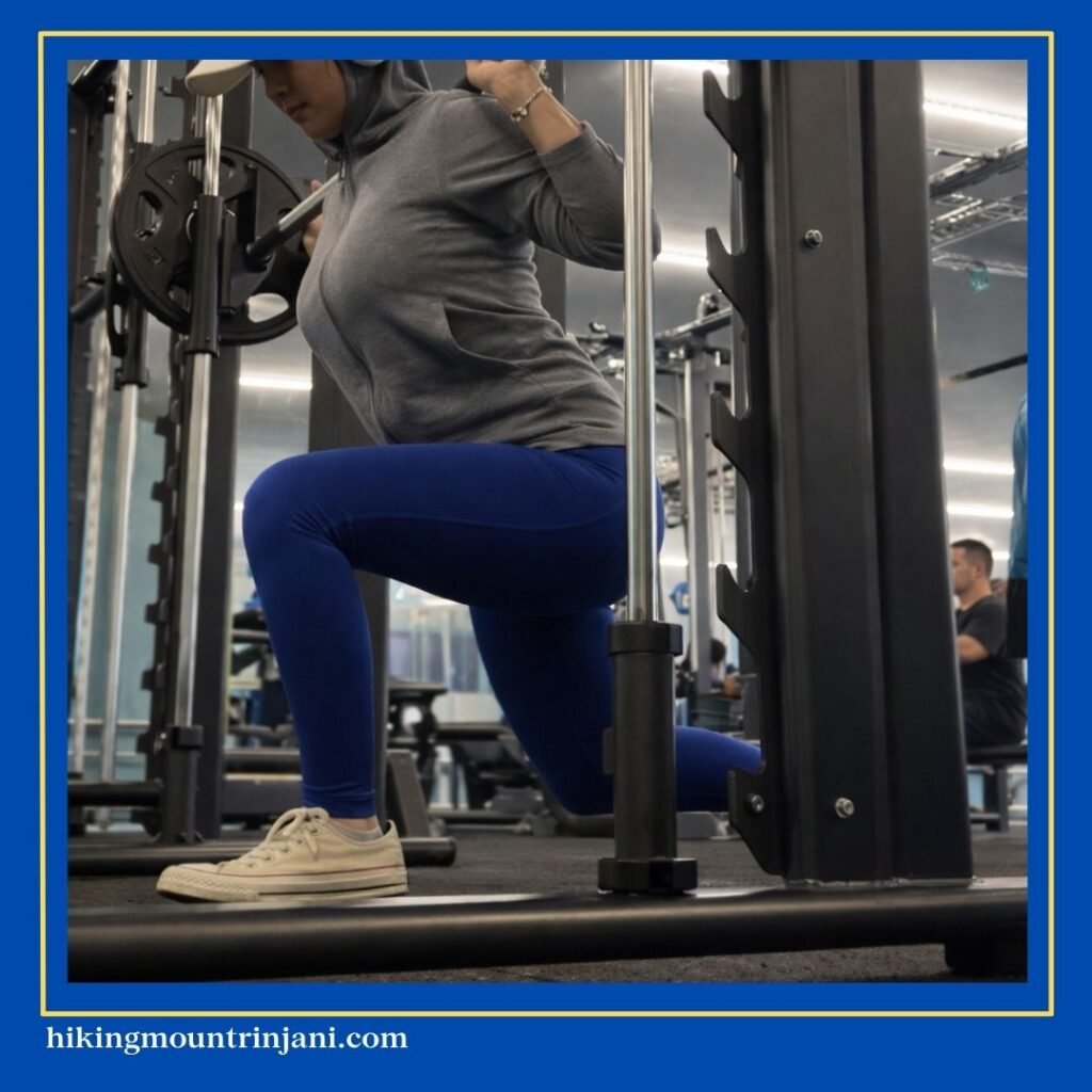 Reverse Lunges - Hiking Mount Rinjani