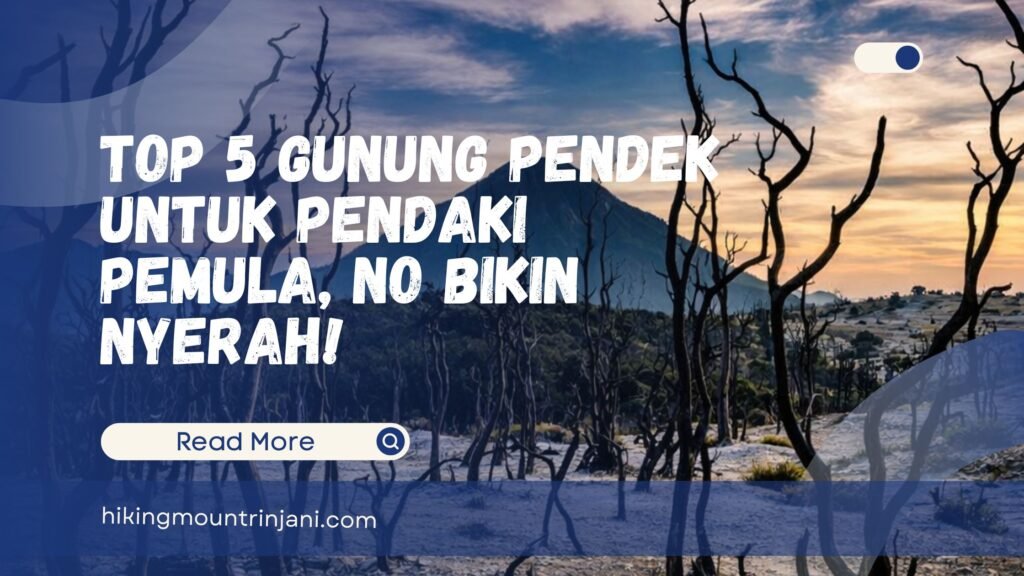 Top 5 Gunung Pendek Untuk Pendaki Pemula, No Bikin Nyerah!